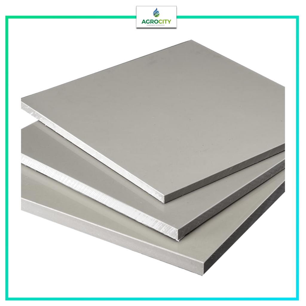 PLACA POLIPROPILENO GRIS