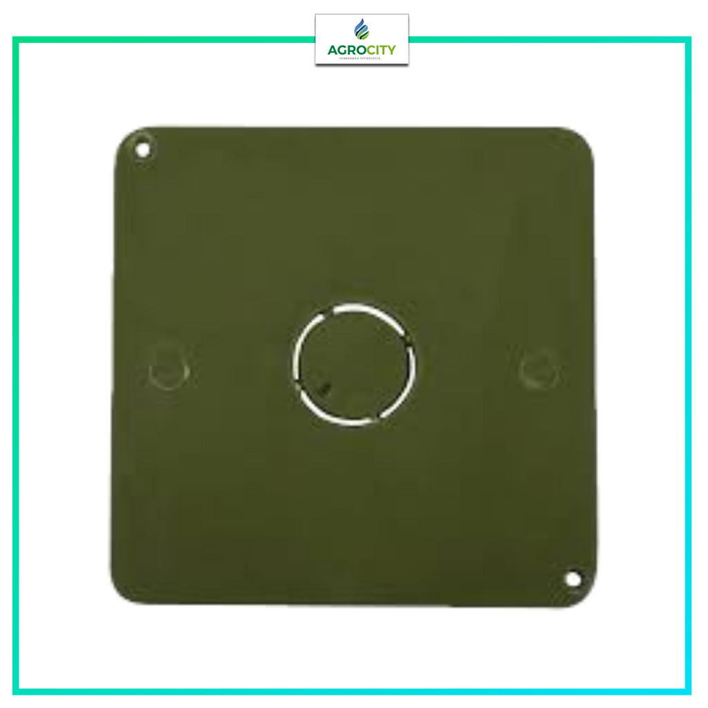 TAPA CUADRADA CONDUIT VERDE