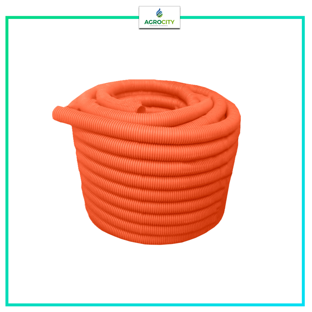 TUBERÍA PEAD CORRUGADO NFR-057-CFE-2009 COLOR NARANJA PRESENTACION EN ROLLOS