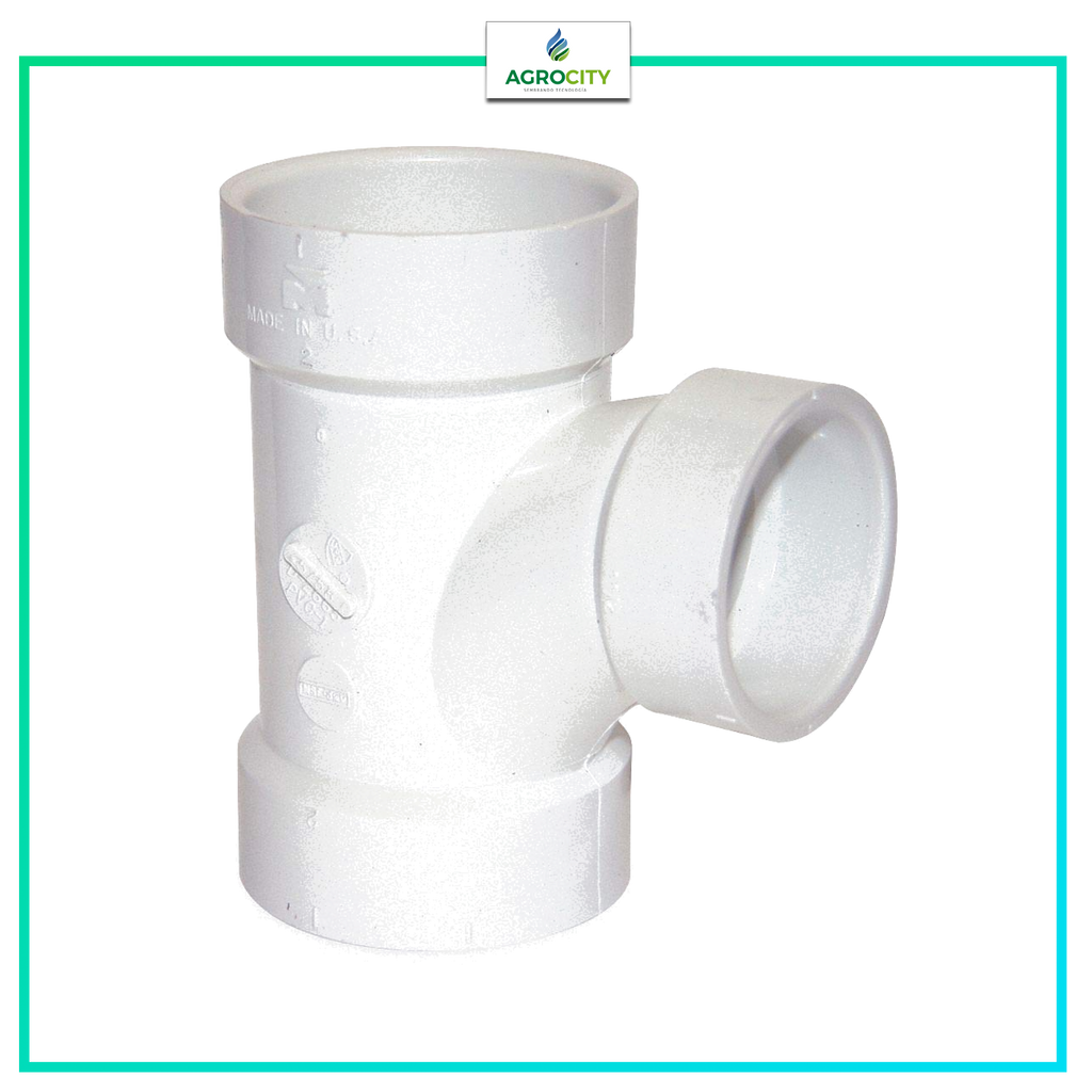 TEE SANITARIA DISEÑO CURVEADO DWV CEM