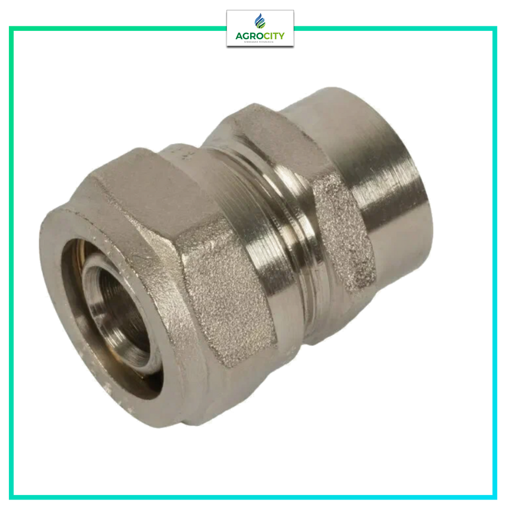 CONECTOR COMPRESION A ROSCA HEMBRA MULTICAPA PARA GAS