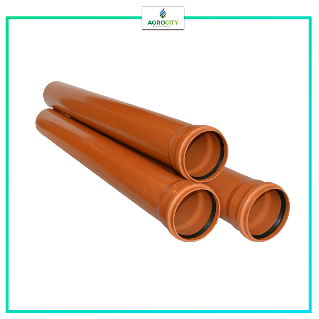 TUBERÍA PVC SERIE 16.5 COLOR MARRON CAMPANA
