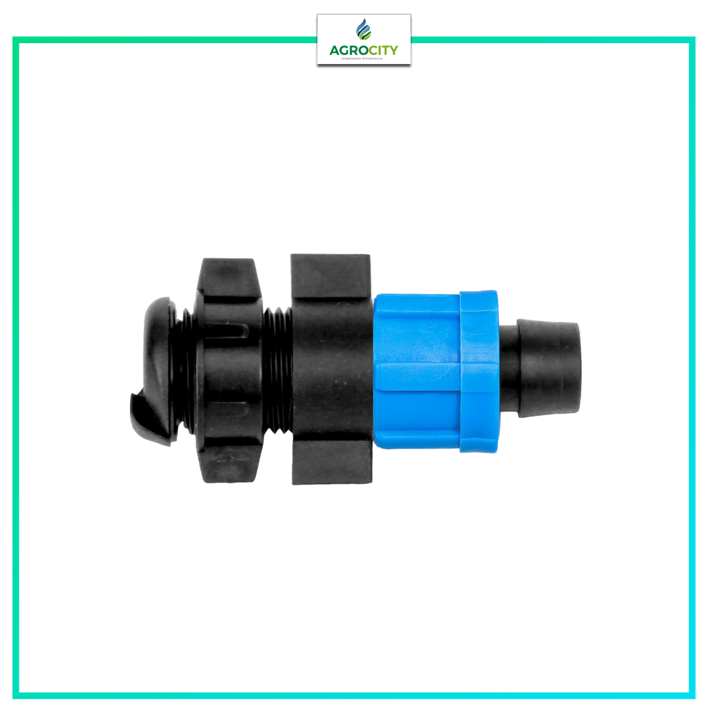 CONECTOR LAYFLAT ­DOBLE OREJA AZUL CINTA