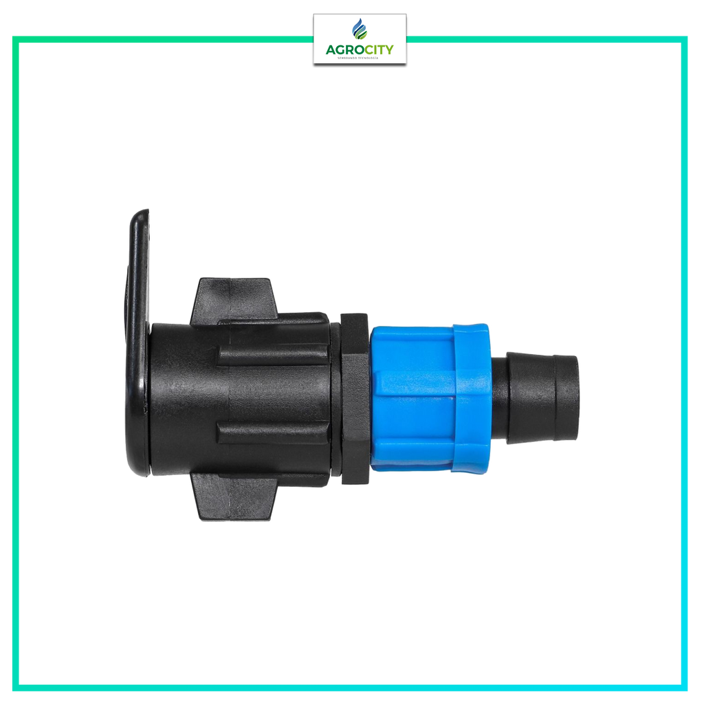 CONECTOR LAYFLAT ­OREJA GRANDE AZUL CINTA