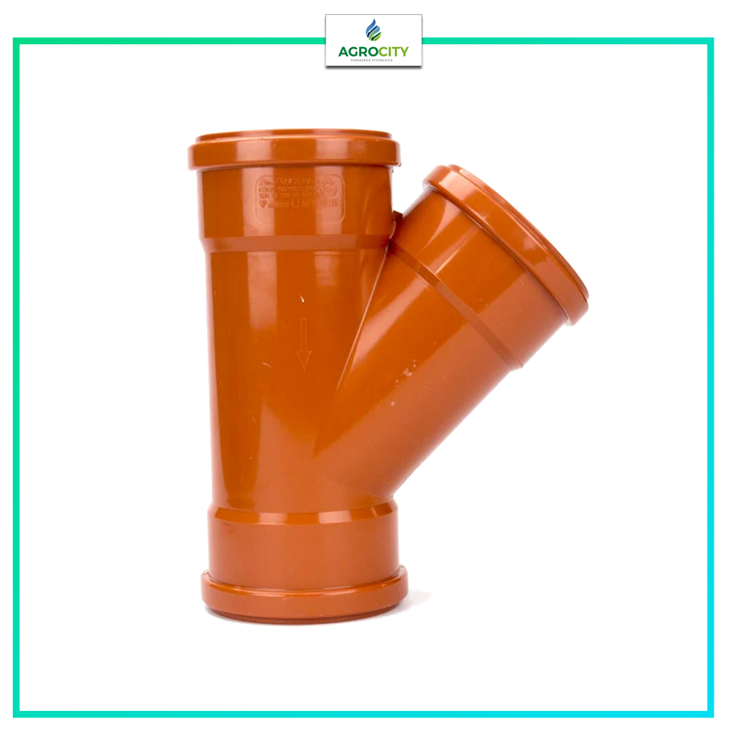 YEE PVC METRICO ­NARANJA CAMPANA